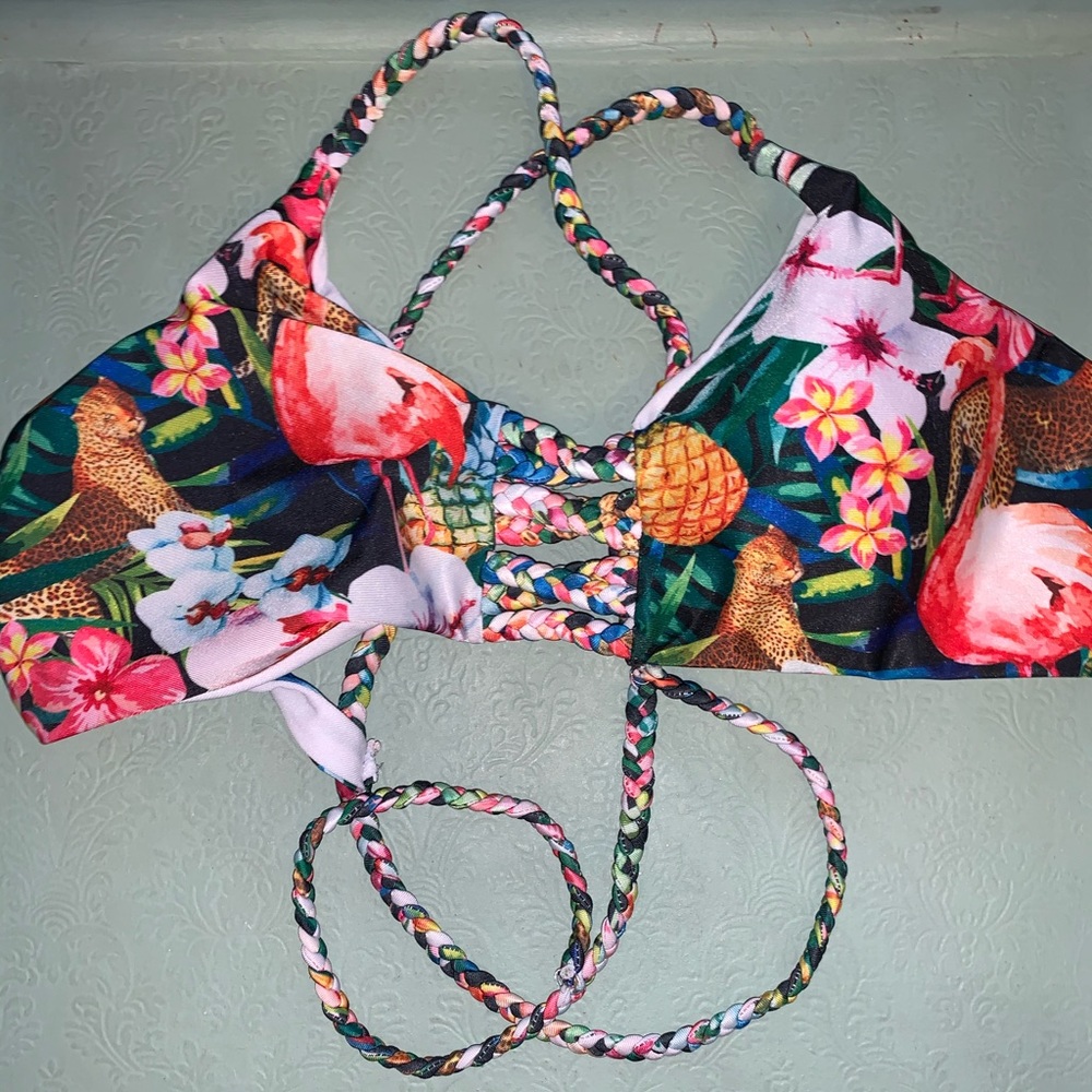 Colorful Pattern Bikini Top and Bottom - Picture 2 of 6